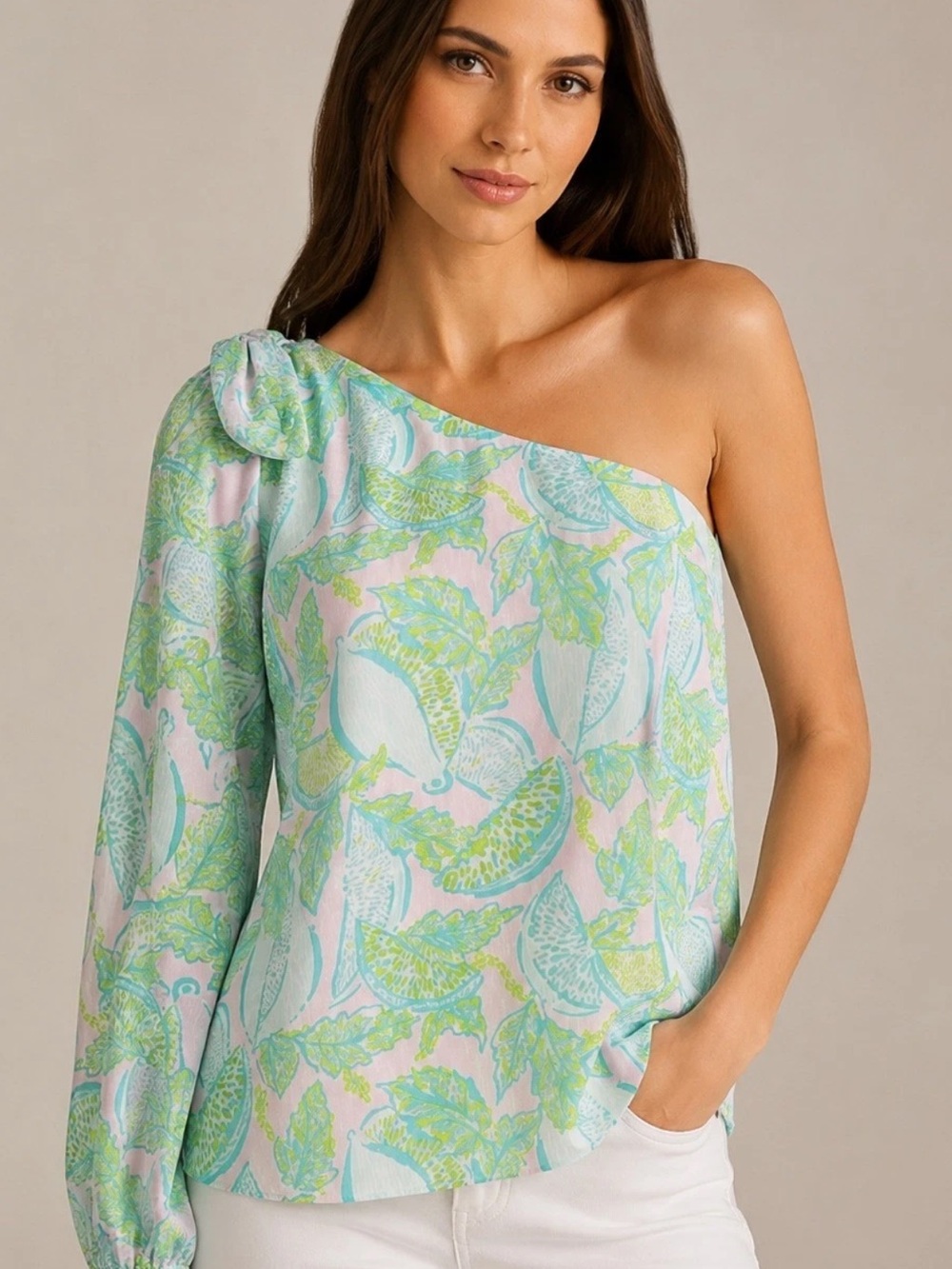 NWT $138 Lilly Pulitzer Avena Top in Urchin Pink Vitamin Sea, Size 6